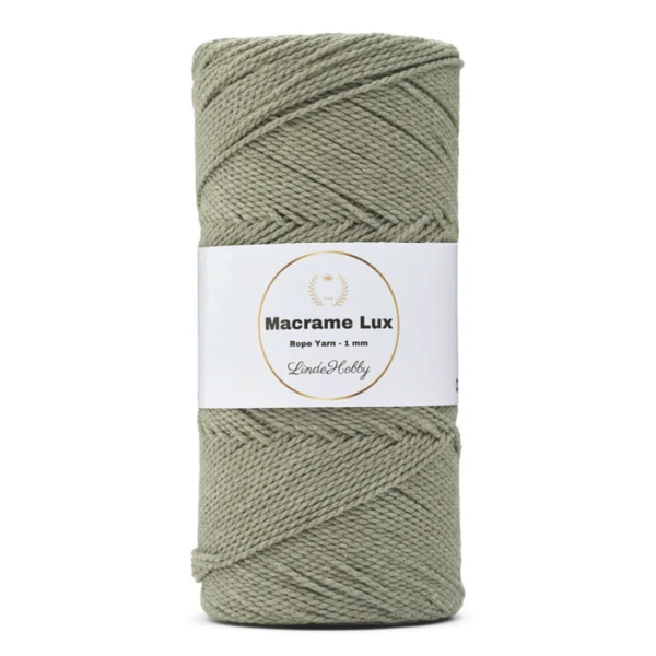 LindeHobby Macrame Lux, Knyttegarn, 1 mm